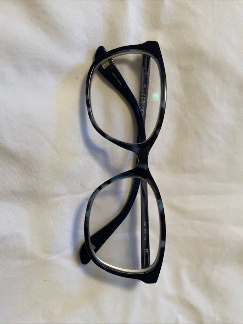 Liz Claiborne Eyeglasses L647 IPR Blue Tortoise Round Frames 53[]16 135 mm